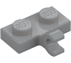 LEGO Medium steengrijs Plaat 1 x 2 met Horizontale Klem (11476 / 65458)