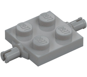 LEGO Plaat 2 x 2 met Twee Wiel Holders (4600 / 67687)