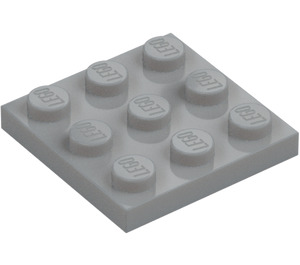 LEGO Medium steengrijs Plaat 3 x 3 (11212)