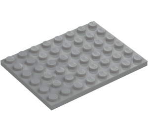 LEGO Medium steengrijs Plaat 6 x 8 (3036)