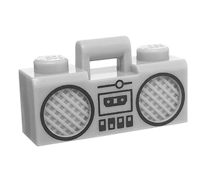 LEGO Radio met Zwart Trim en Cassette (25202 / 93221)