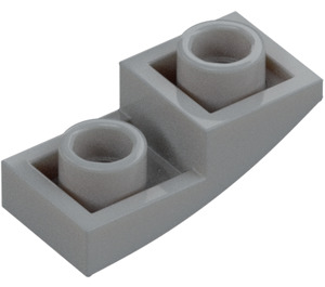 LEGO Medium steengrijs Helling 1 x 2 Gebogen Omgekeerd (24201)