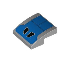 LEGO Helling 2 x 2 Gebogen met Blauw en Zwart (15068 / 100679)