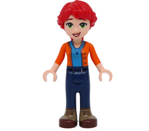 LEGO Mia (Oranje Jack over Donker azuurblauw Shirt) Minifiguur