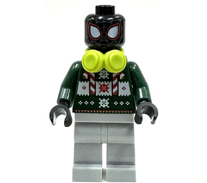 LEGO Miles Morales (Spider-Man) met Kerstmis Trui Minifiguur