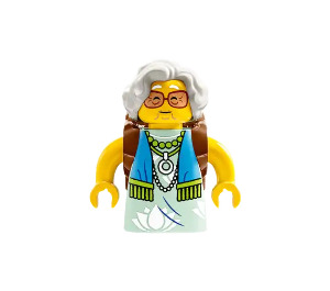 LEGO Mrs. Castillo met Bruin Rolltop Rugzak Minifiguur