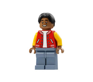 LEGO Ned Leeds met Rood Jack Minifiguur