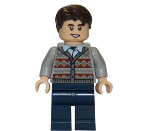 LEGO Neville Longbottom met Grijs Cardigan en Dark Blauw Benen Minifiguur