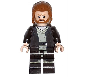 LEGO Obi-Wan Kenobi met Dark Bruin Robe Minifiguur