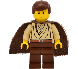 LEGO Obi-Wan Kenobi (Young) met Cape en Geel Hoofd Minifiguur