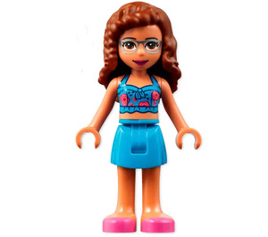 LEGO Olivia met Blauw Top en Rok Minifiguur