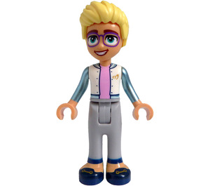 LEGO Olly met Grijs Broek en Sport Jack Minifiguur