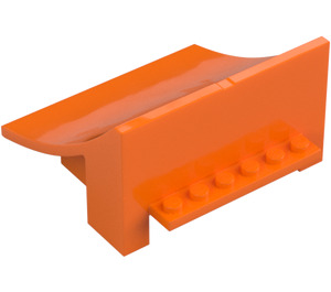 LEGO Oranje Hellingsbaan 8 x 8 x 4 Gebogen Stuntz (75538)