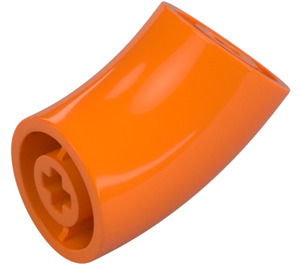 LEGO Oranje Rond Steen met Elbow (1986 / 65473)