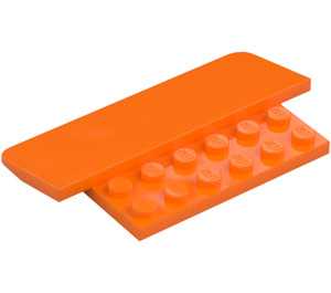 LEGO Oranje Helling 8 x 5 x 0.7 Hellingsbaan  (75539)