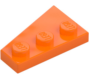 LEGO Oranje Wig Plaat 2 x 3 Vleugel Rechts  (43722)