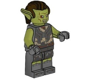 LEGO Orc (Groen) met Pantser met Bont Minifiguur