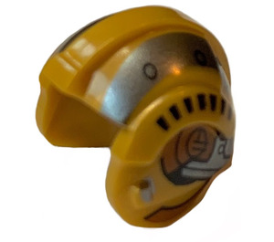 LEGO Rebel Piloot Helm met Snub Fighter Piloot Pearl Grijs Strepen (30370 / 104347)