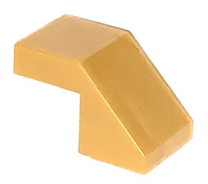 LEGO Parelmoer goud Helling 1 x 2 (45°) (28192)