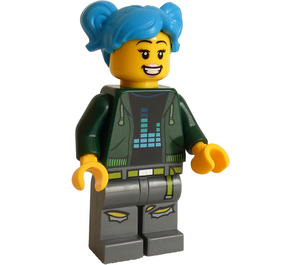 LEGO Poppy Starr met Groen Top Minifiguur