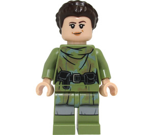 LEGO Prinses Leia met Olive Groen Endor Kleding en Haar Minifiguur