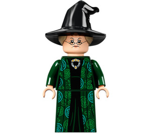 LEGO Professor Minerva McGonagall met Zwart Krom Hoed Minifiguur