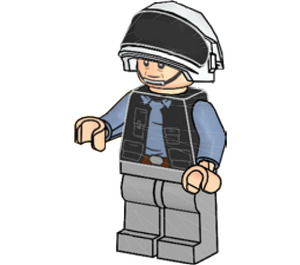 LEGO Rebel Fleet Trooper (Neutral / Scared) Minifiguur