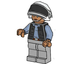 LEGO Rebel Fleet Trooper met Medium Dark Vleeskleur Hoofd Minifiguur