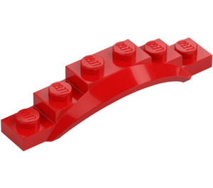 LEGO Spatbord Plaat 1 x 6 met Rand (4925 / 62361)