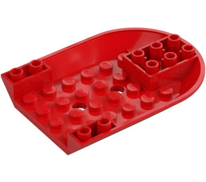 LEGO Vliegtuig Onderkant 6 x 8 Gebogen Omgekeerd (11295)