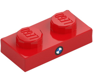 LEGO Plaat 1 x 2 met BMW logo (3023 / 106744)