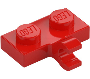 LEGO Rood Plaat 1 x 2 met Horizontale Klem (11476 / 65458)