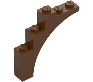 LEGO Roodachtig bruin Boog 1 x 5 x 4 (2339 / 14395)