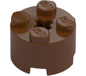 LEGO Roodachtig bruin Steen 2 x 2 Rond (3941 / 6143)