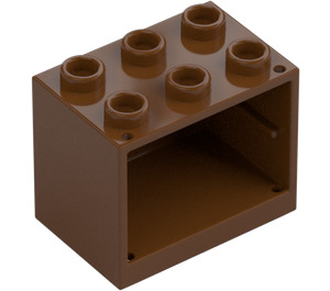 LEGO Roodachtig bruin Kast 2 x 3 x 2 (92410)