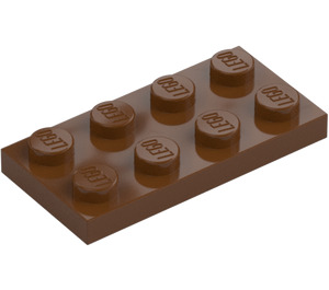 LEGO Roodachtig bruin Plaat 2 x 4 (3020)