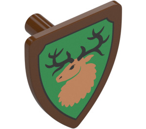 LEGO Schild - Driehoekig met Deer Decoratie (3846 / 69360)