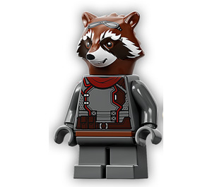 LEGO Raket Raccoon met Reddish Bruin Bont en Grijs Pak Minifiguur