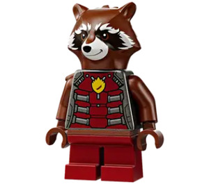 LEGO Raket Raccoon met Reddish Bruin Bont en Pearl Dark Grijs Top Minifiguur