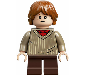 LEGO Ron Weasley met Donker zandbruin Trui Minifiguur