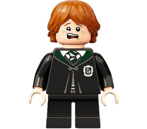 LEGO Ron Weasley met Slytherin Robe Minifiguur