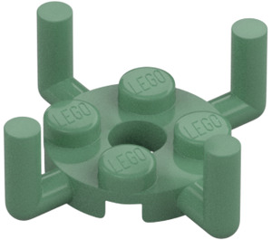 LEGO Plaat 2 x 2 Rond met Vier Verticaal Bars (65738 / 98284)