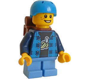 LEGO Skateboarder met Rugzak Minifiguur