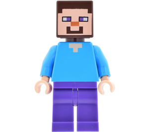 LEGO Steve met Dark Paars Benen Minifiguur