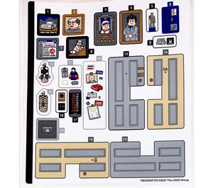 LEGO Sticker Sheet for Set 21328