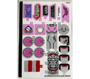 LEGO Sticker Sheet for Set 75973 (49108)