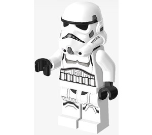 LEGO Stormtrooper (Vrouwelijk) met Medium Bruin Hoofd Minifiguur