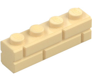 LEGO Steen 1 x 4 met Embossed Bricks (15533)