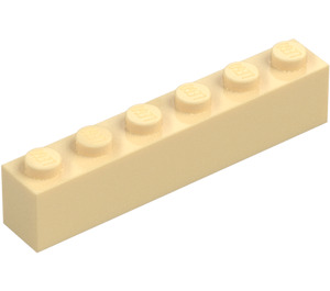 LEGO Zandbruin Steen 1 x 6 (3009 / 30611)