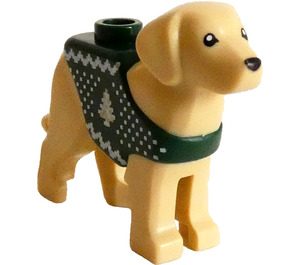 LEGO Hond met Donkergroen Holiday Trui